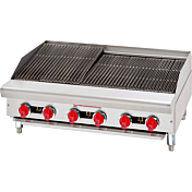 American Range ARSRB-36-LP 36" Liquid Propane Radiant Manual Countertop Charbroiler - 90,000 BTU