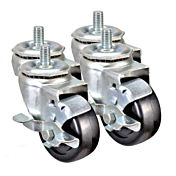 Prepline PDM-5-SB Heavy Duty Casters for Drawer Warmers, 4 per Set
