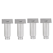 Cookline 6" Adjustable Stainless Steel Legs for Floor Fryers, Pasta Cookers, Set of 4