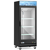 Coldline D10-B 27" Glass Door Merchandiser Freezer with LED Lighting, Black
