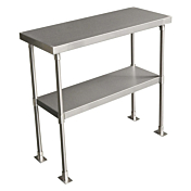 Prepline PDOS-1427 14"D x 27"L Stainless Steel Double Overshelf