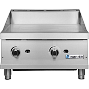 Eurodib T-G24T-NG 24" Countertop Natural Gas Griddle with Thermostat Controls - 60,000 BTU