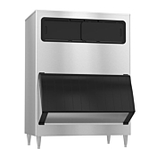 Hoshizaki B-1300SS 48" 1304 lb. Stainless Steel Ice Storage Bin with Hinged Bottom Door & Top View Windows