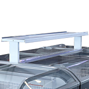 Coldline 58" x 14" White Promotion Merchandising Shelf for XS500YX Freezer