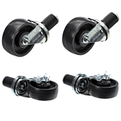 Imperial Set of Four 6" Swivel Casters (2 with Brakes)