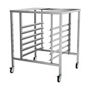 Prepline OS-2528 Stainless Steel Oven Stand with Cooling Racks and Casters