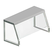 Prepline SG-1530 32" Angled Sneeze Guard for Steam Tables, Salad Bars
