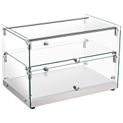 Marchia SA50 22" Dry Glass Countertop Bakery Display Case, Dual Service