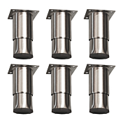 Standard Range 6" Adjustable Stainless Steel Legs for Ranges, Set of 6