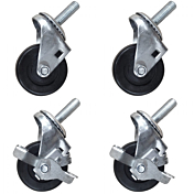 Turbo Air 2.5" Casters (2 with Brake) 1/2" Diameter & 13 TPI