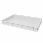 Ampto VAS007W 23-5/8" x 15-3/4" Pizza Dough Box Stackable White