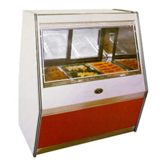 Marc Refrigeration MCH4 48" Heated Deli Display Case, Glass Front