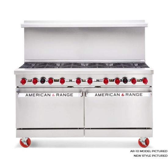 American Range ARGF36G4B, 60 inch Range with Green Flame Pilotless Ig