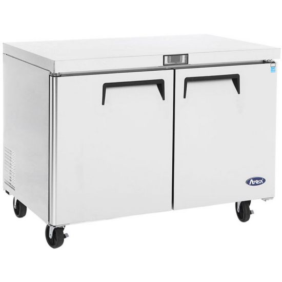 Atosa (MGF8406GR) 48 Inch 2 Solid Door Undercounter Freezer Kitchenall