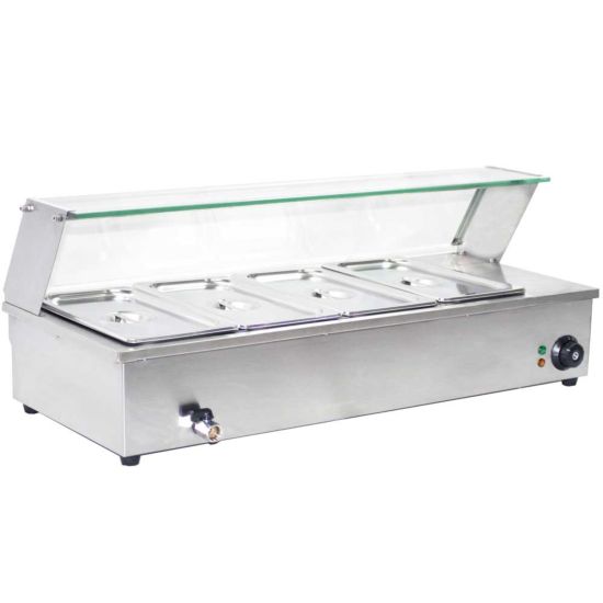 5-Pan Food Warmer Steam Table Countertop Bath Warmer 