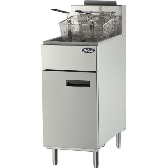 CookRite ATFS40 90,000 BTU Gas Free Standing Fryer, 40 Lb Kitchenall
