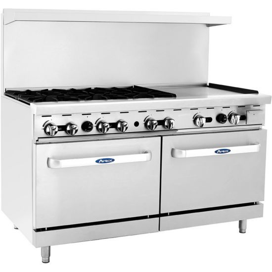 Atosa CookRite ATO6B24G 60" Gas Restaurant Range, 6 Burner 2 Standard