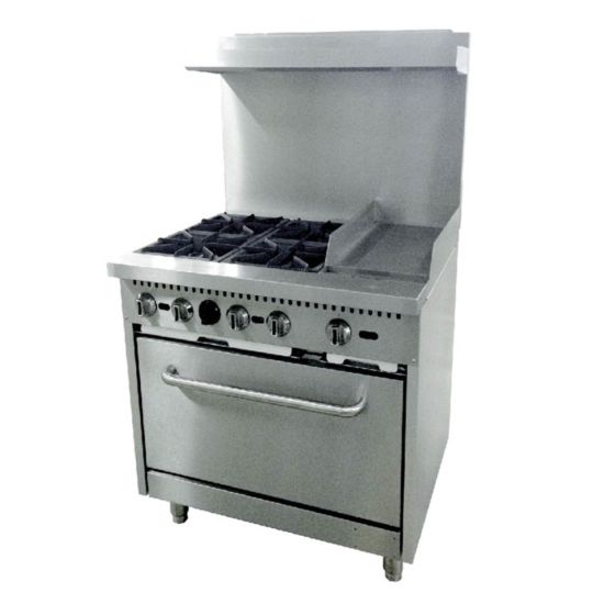 Cr36 12g 36 4 Burner Gas Range With 12 Griddle Oven Deal Cr36 12g 36 4 Burner Gas Range With 12