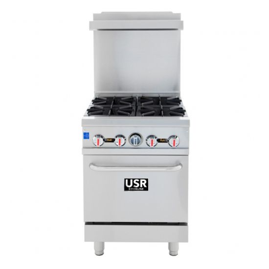 Cr24 4 Natural Gas Burner 24 Inch Stove Oven Kitchenall 4 Burner 24 Inch Gas Stove Oven