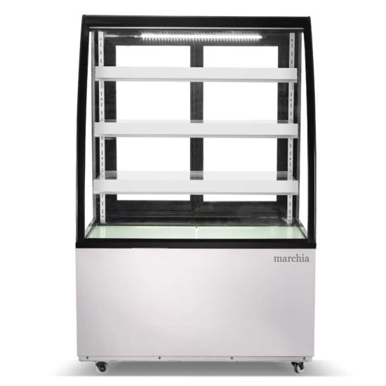 MB36 36 Curved Glass Refrigerated Bakery Display Case 