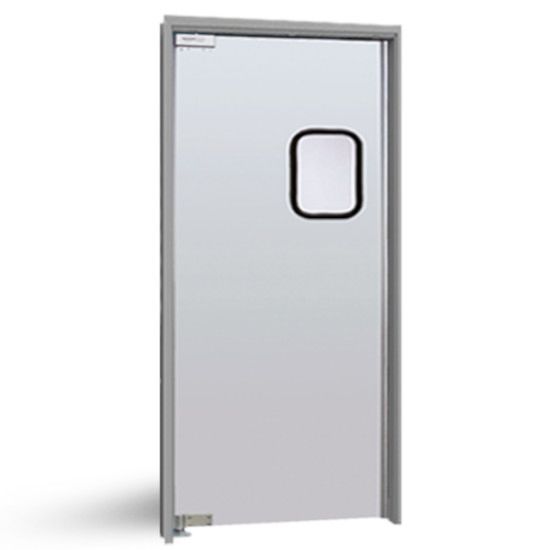 Eliason LWP3 36" x 84" Single Aluminum Swinging Traffic Door with 9