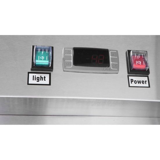 Atosa MCF8726GR 24" Black Exterior Glass Door Merchandiser Cooler - 8 Cu. Ft.