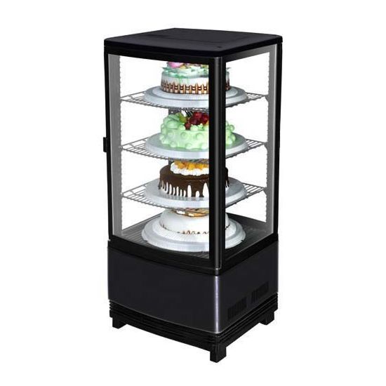 Marchia Mdc78b Black Refrigerated Countertop Bakery Display Case