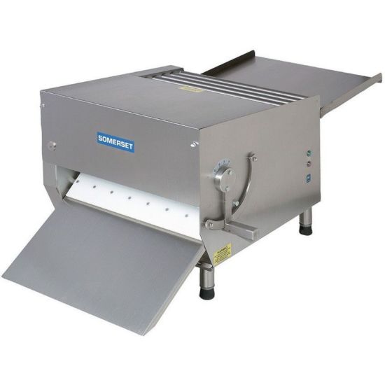 Somerset CDR700 Heavy Duty Electric Countertop Dough Sheeter with Tra Kitchenall