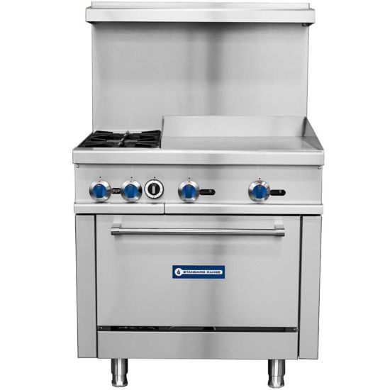 oven with flat top griddle