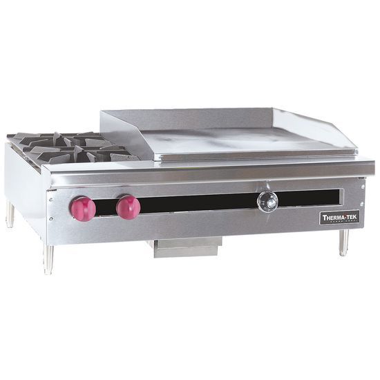 ThermaTek TC36412TGLP 36" Four Burner & 12" Thermostatic Griddle