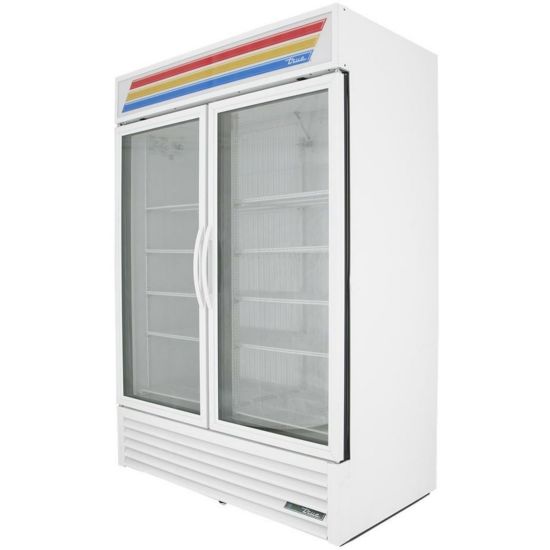 True GDM-49F-HC~TSL01 Standard Look 54 in. Two-Section Display Freezer