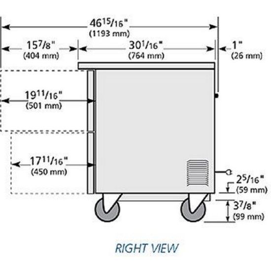 True TUC-48F-D-4-HC 12 cu ft Undercounter Freezer with (4) Sections & | Kitchenall New York | True Freezer Tuc 48f Wiring Diagrams Model | | Kitchenall