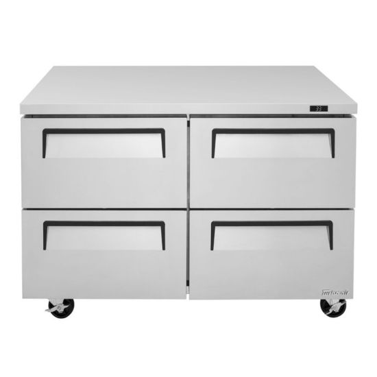 Turbo Air TUR-48SD-D4-N Super Deluxe 48" 4 Drawers Undercounter Refrigerator 