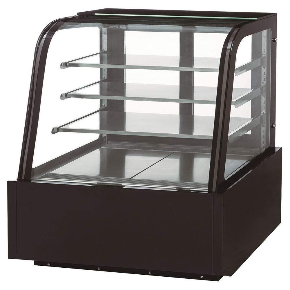 Dukers DDM48R-CB 48" Curved Glass Cake Showcase