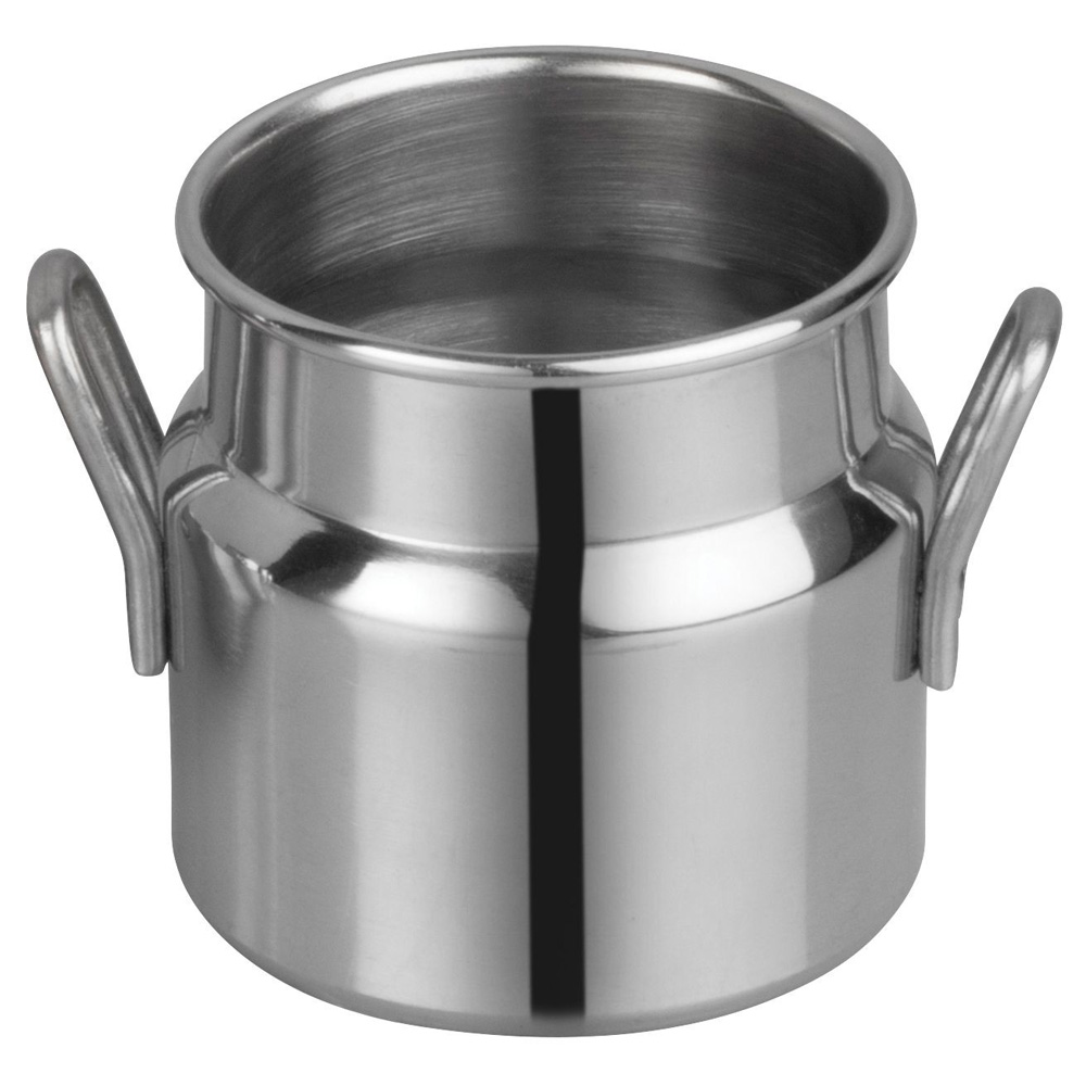 Winco DDSD-101S 2" x 2" Stainless Steel Mini Milk Can Creamer