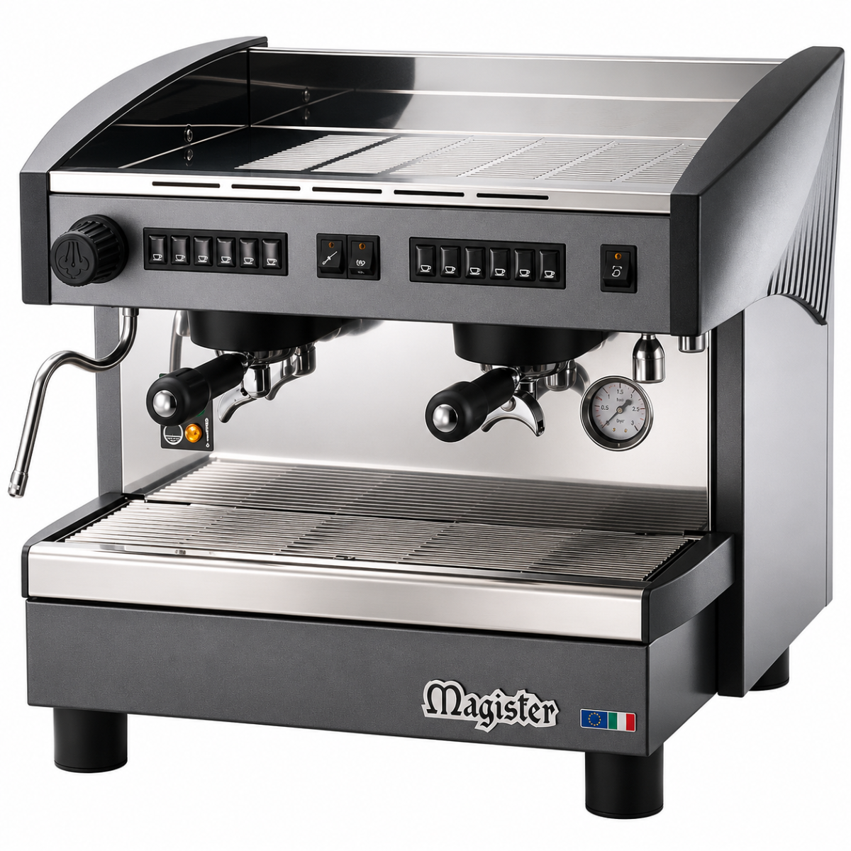 Magister ES70 STILO 110V Second Group Automatic Espresso Machine with Steam Wand - 2700W
