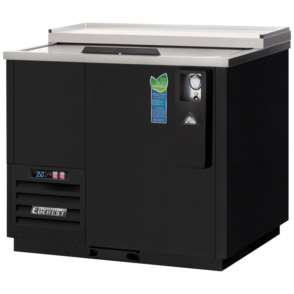 Everest EBC37 37" One Solid Swing Door Bottle Refrigerator