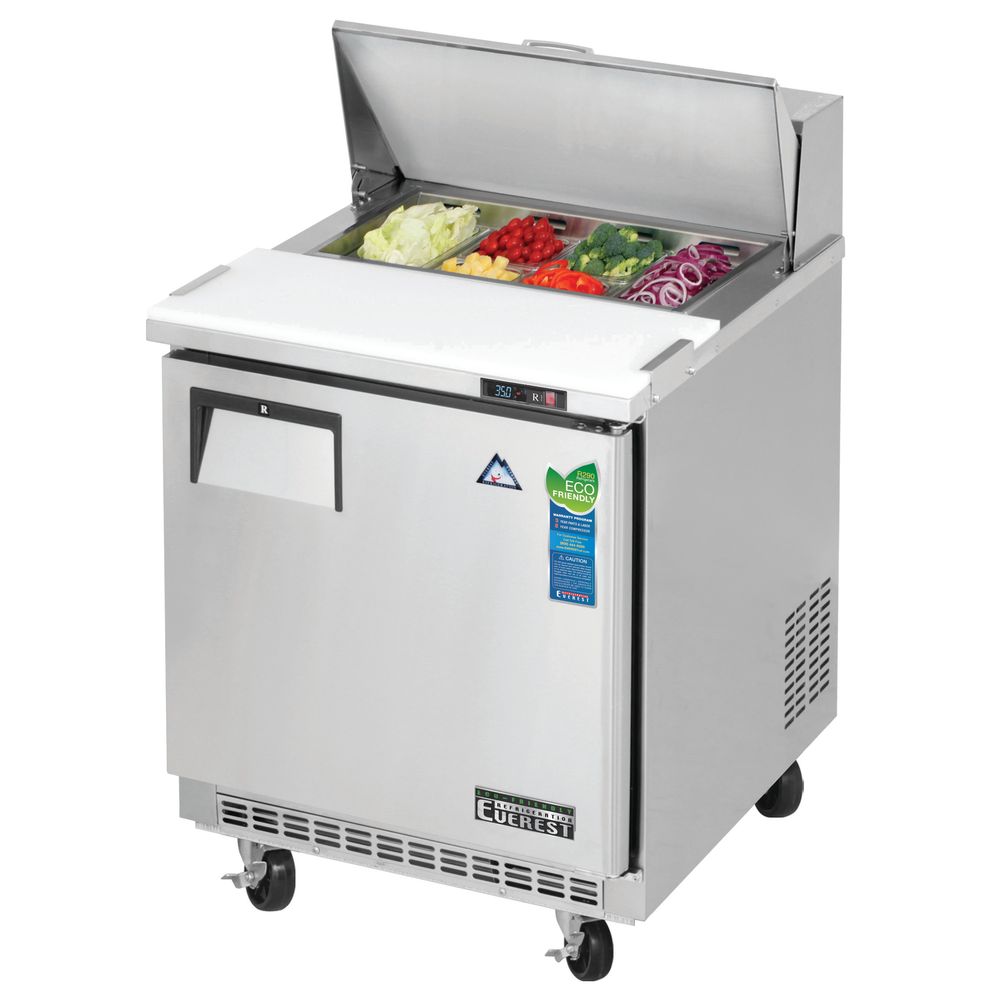 Everest EPBNR1 27" Back Mount Sandwich Prep Table Refrigerator