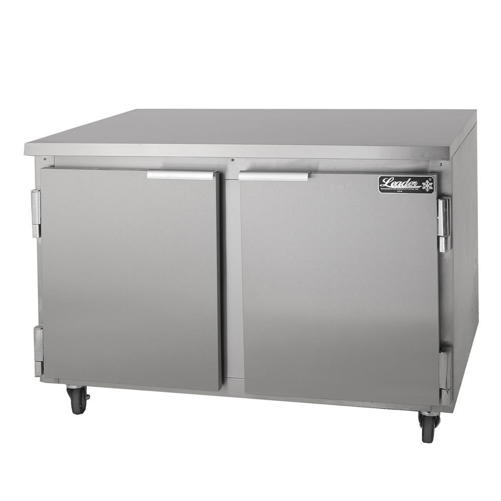 Leader NSFB48 48" Low Boy Worktop Refrigerator with 2 Full Door