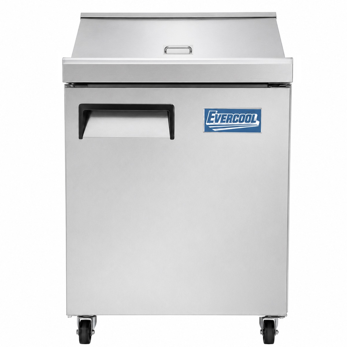 Evercool ESP27 27" Refrigerated Sandwich Prep Table with Cutting Board and Food Pans