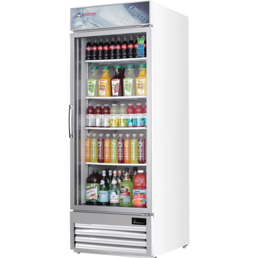 Everest Refrigeration EMGR24U 19-1/4" Reach-In Glass Door Merchandiser Refrigerator, 23 Cu. Ft.