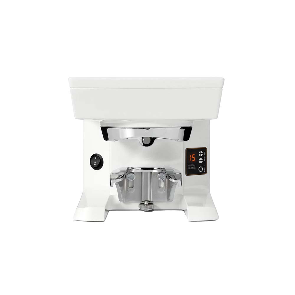 F&O Imports PUQpress M2 White Automatic Espresso Tamper - 110-240V