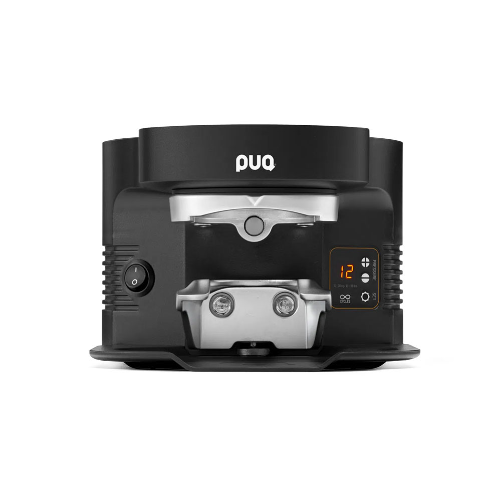 F&O Imports PUQpress M3 Black Automatic Espresso Tamper - 110-240V