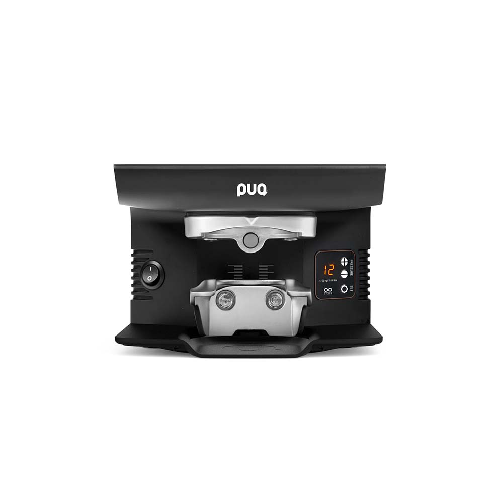 F&O Imports PUQpress M6 Black Automatic Espresso Tamper - 110-240V