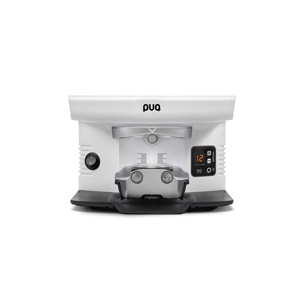F&O Imports PUQpress M6 White Automatic Espresso Tamper - 110-240V