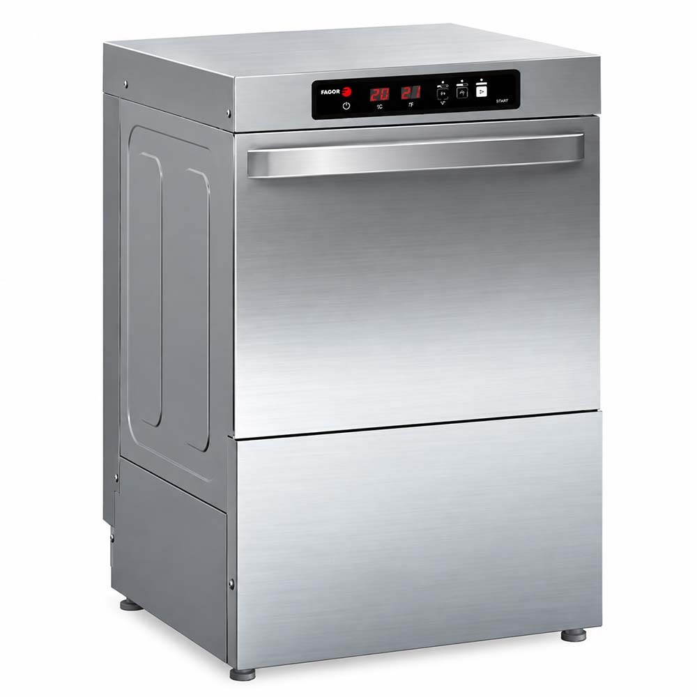 Fagor CO-402W 19" High Temp Undercounter Glasswasher - 22 Racks/Hr