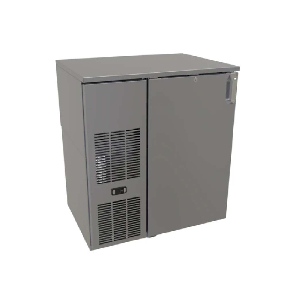 Glastender C1FB32 32" One Zone Front Serviced Bar Profile Back Bar Cooler