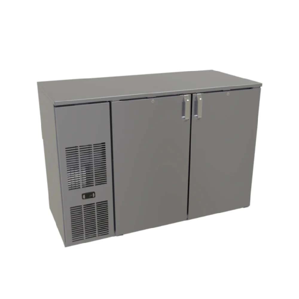 Glastender C1FB52 52" One Zone Front Serviced Bar Profile Back Bar Cooler
