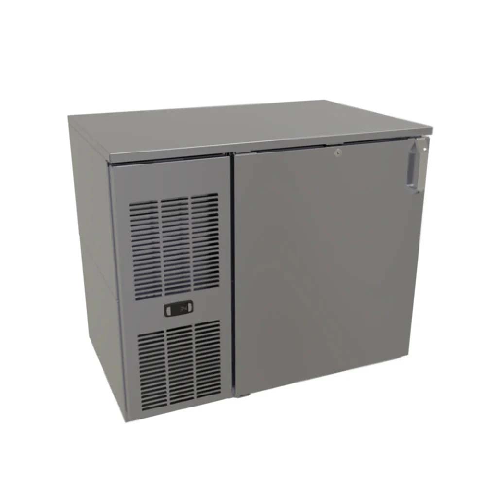 Glastender C1FL36 36" One Zone Front Serviced Low Profile Back Bar Cooler