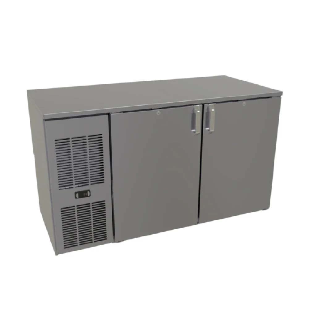 Glastender C1FL52 52" One Zone Front Serviced Low Profile Back Bar Cooler